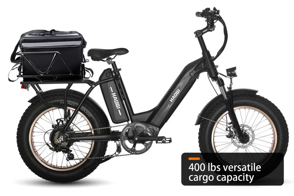 HAOQI Antelope Pro 750W Cargo Electric Bike (UL Certified)- Top Speed 20mph