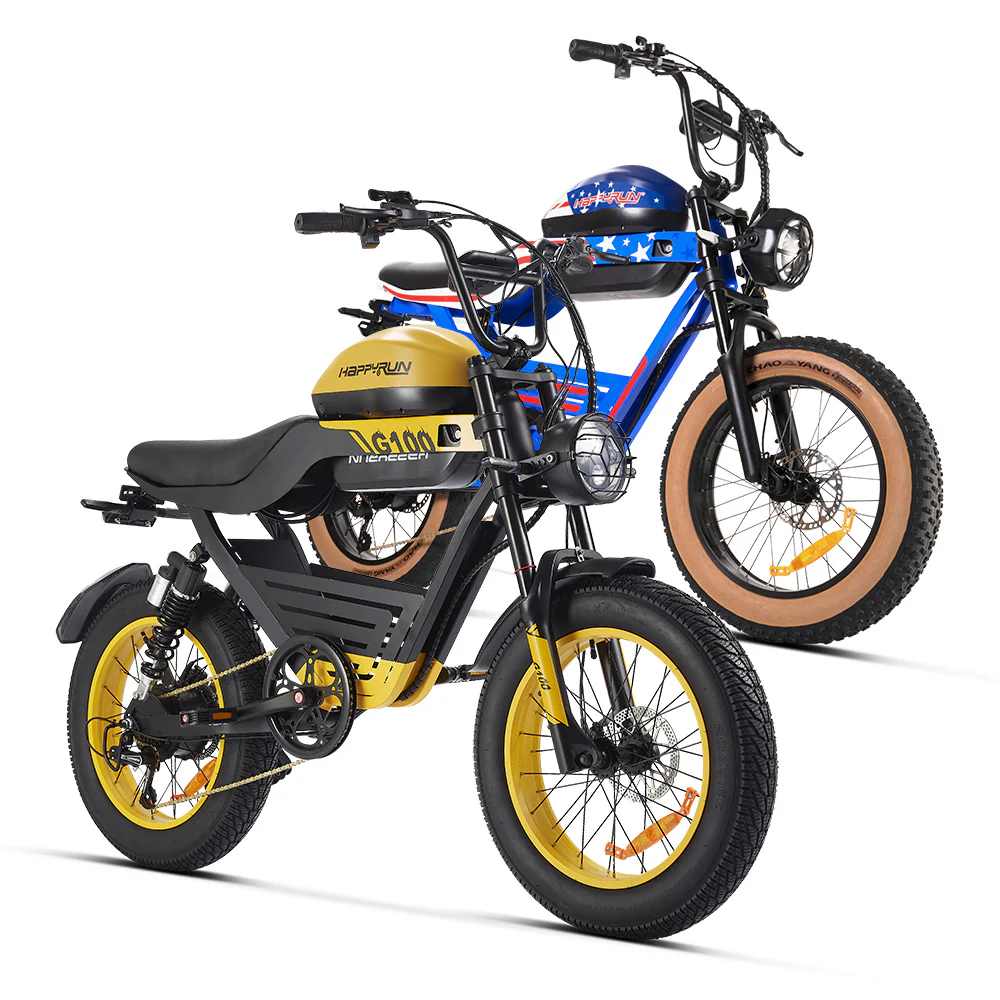 HappyRun G100 Dual Batteries 1000W Fastest Ebike + 4 Years Warrary