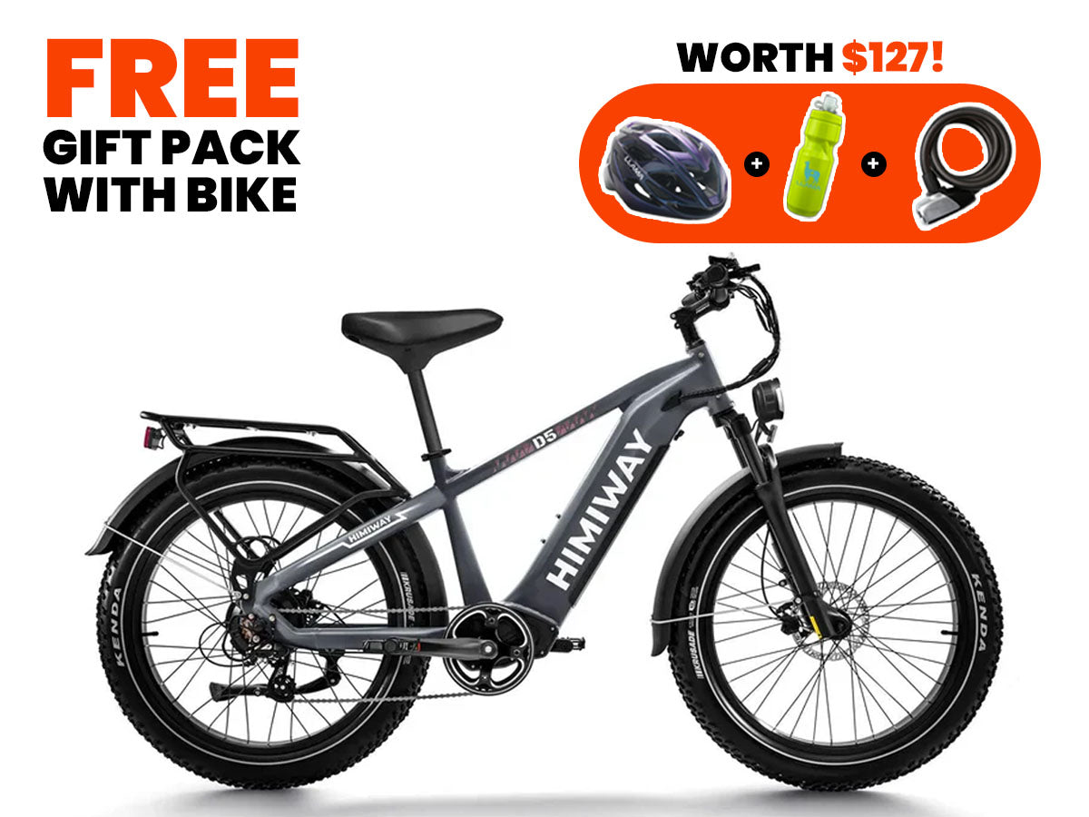 Himiway D5(Zebra) Premium All-terrain Electric Fat Bike + Free 4 Years Warranty