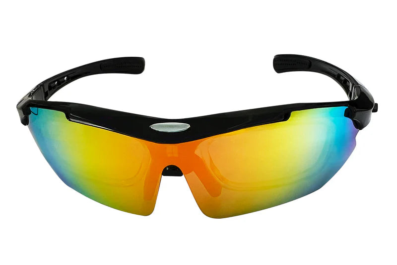 HAOQI Ebike Sunglasses with 5 Interchangeable Lenses