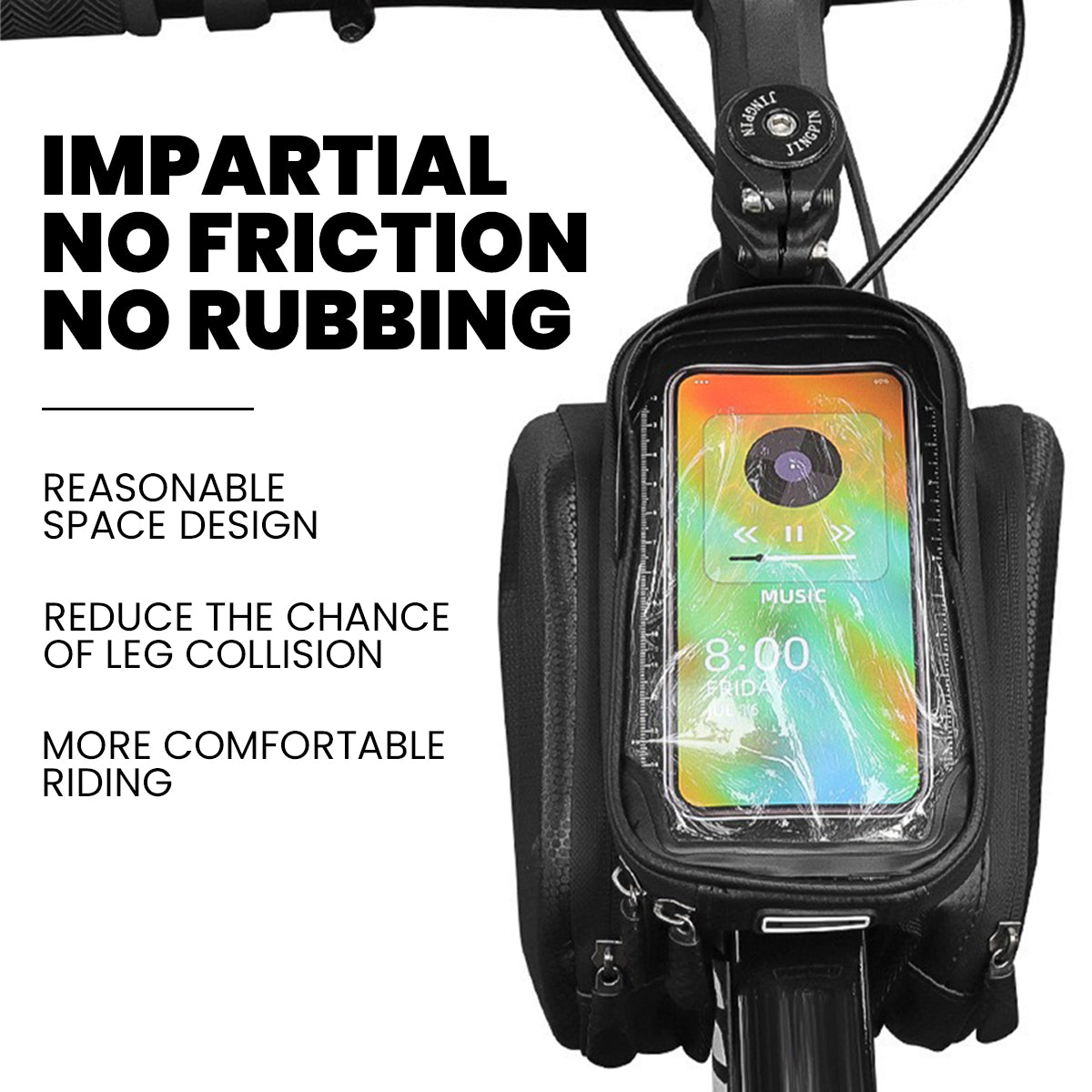 LLAMA EBIKE Waterproof Front Frame Bag with Phone Holder