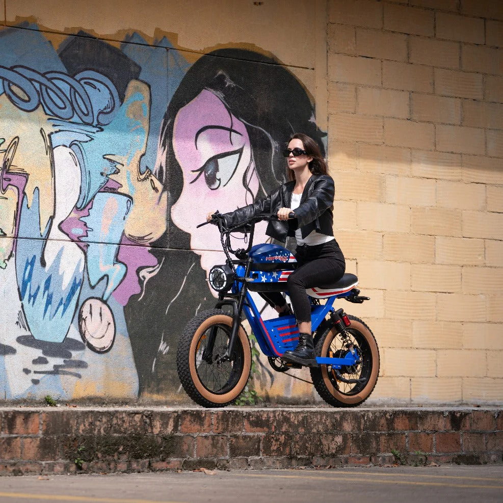 HappyRun G100 Global Commemorative Edition Star Spangled Flag Limited Release Ebike + 4 Years Warrary