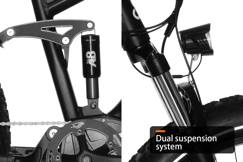 HAOQI Cheetah Full Suspension Electric Bike (UL Certified)
