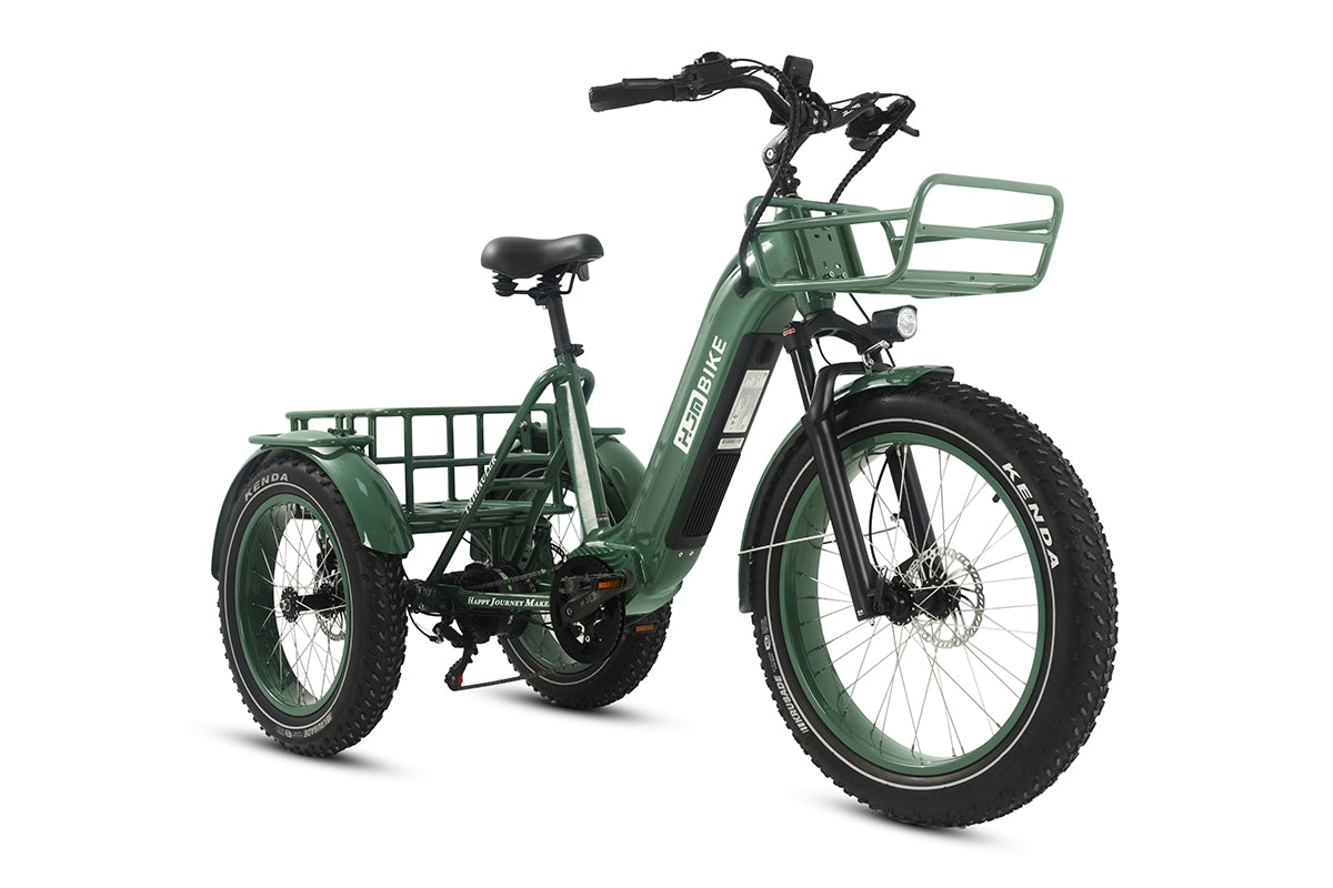 HJM TriHauler Pro Cargo 1000W Rear-Drive Fat Tire Etrike (Fully Assembled)