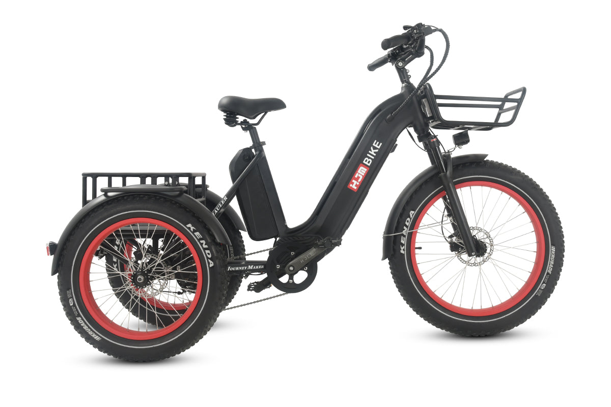HJM TriHauler Pro Cargo 1000W Rear-Drive Fat Tire Etrike (Fully Assembled)