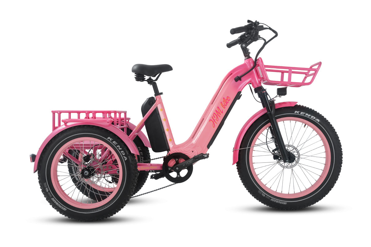 HJM TriHauler Pro Cargo 1000W Rear-Drive Fat Tire Etrike (Fully Assembled)