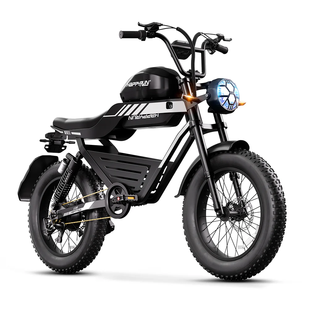HappyRun G100 Dual Batteries 1000W Fastest Ebike + 4 Years Warrary