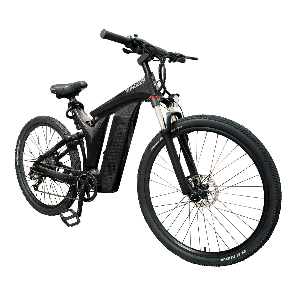 Rundeer Starry Sky 3K Carbon Fiber Electric Bike - Top Speed 20mph | UL Safety Certified