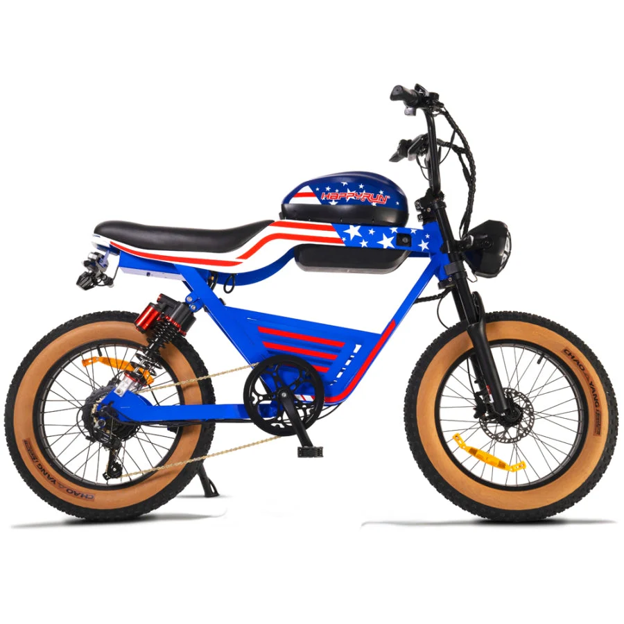 HappyRun G100 Global Commemorative Edition Star Spangled Flag Limited Release Ebike + 4 Years Warrary