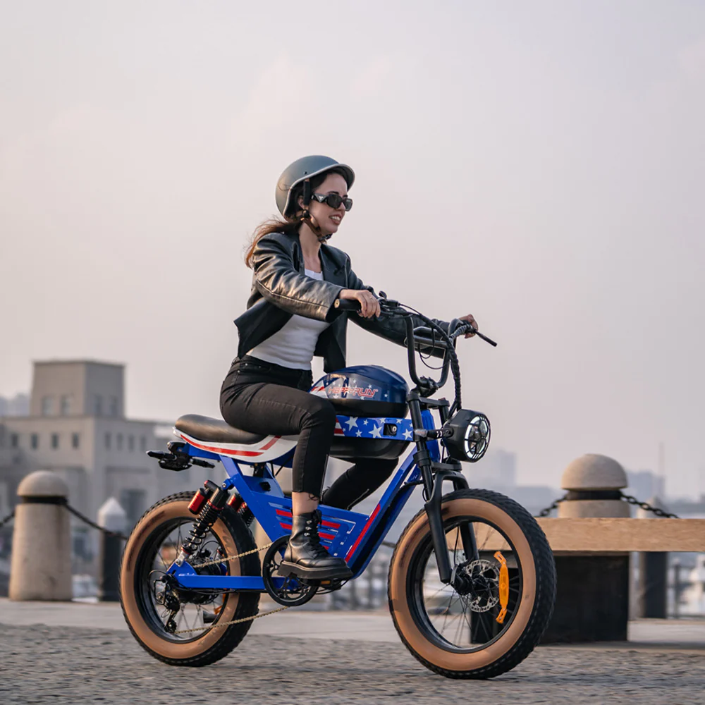 HappyRun G100 Global Commemorative Edition Star Spangled Flag Limited Release Ebike + 4 Years Warrary