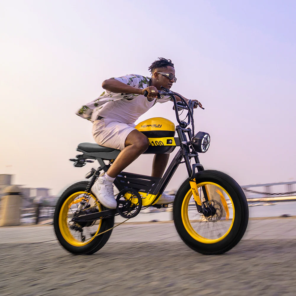 HappyRun G100 Dual Batteries 1000W Fastest Ebike + 4 Years Warrary