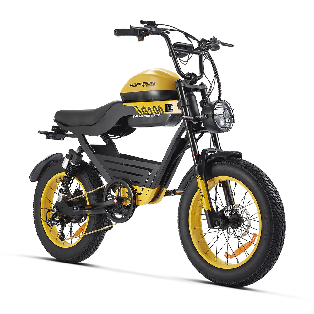 HappyRun G100 Dual Batteries 1000W Fastest Ebike + 4 Years Warrary
