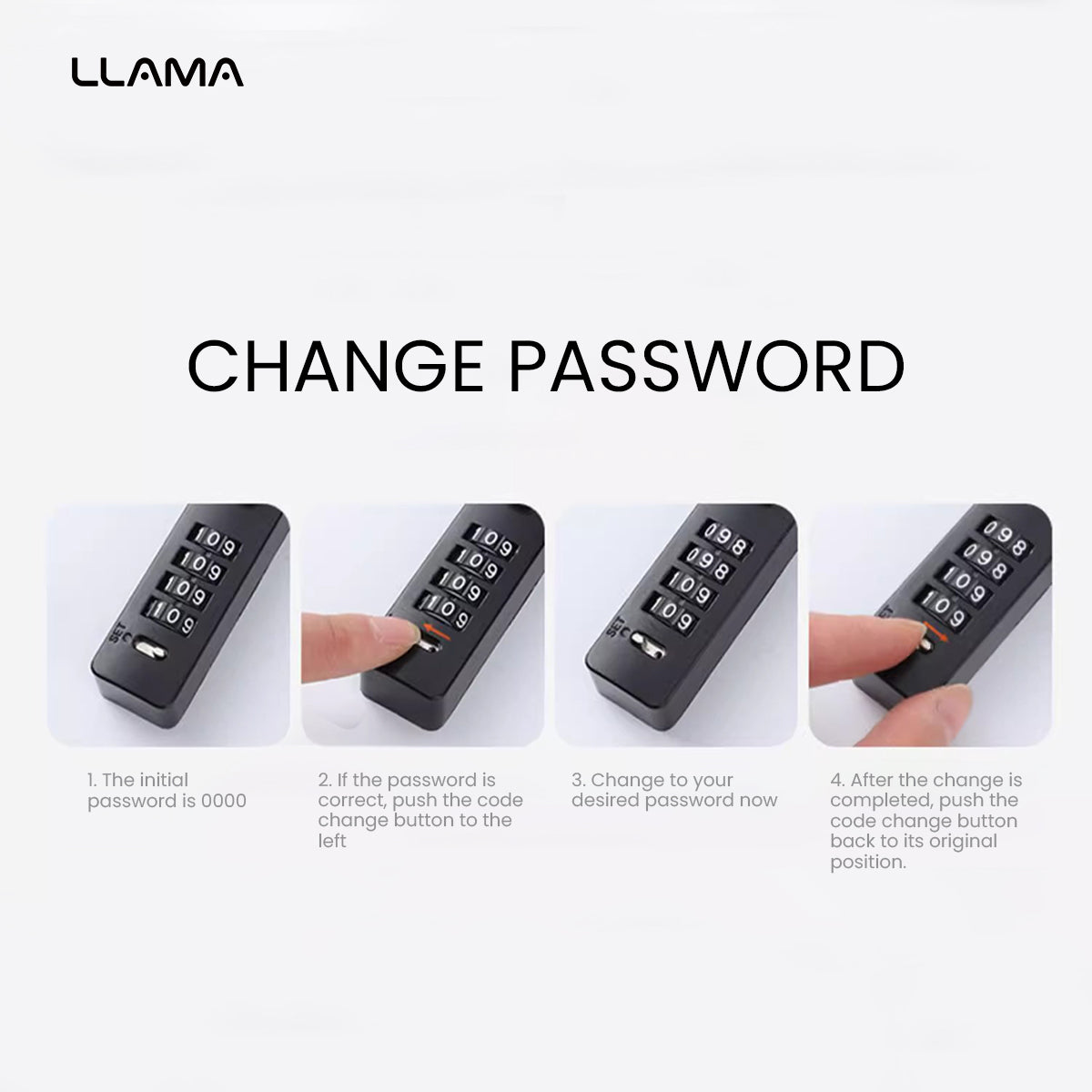 LLAMA EBIKE Steel wire combination lock padlock