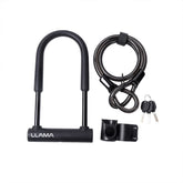 LLAMA EBIKE Heavy-Duty Portable Bike Lock Set