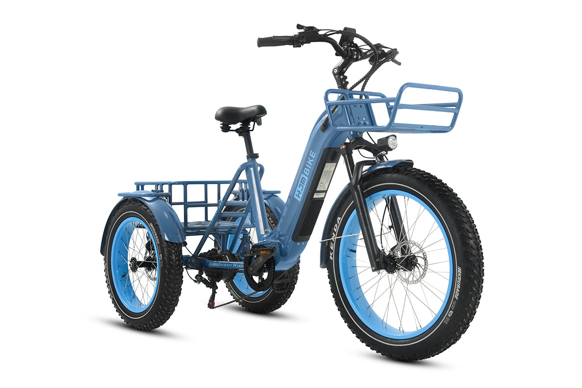 HJM TriHauler Pro Cargo 1000W Rear-Drive Fat Tire Etrike (Fully Assembled)
