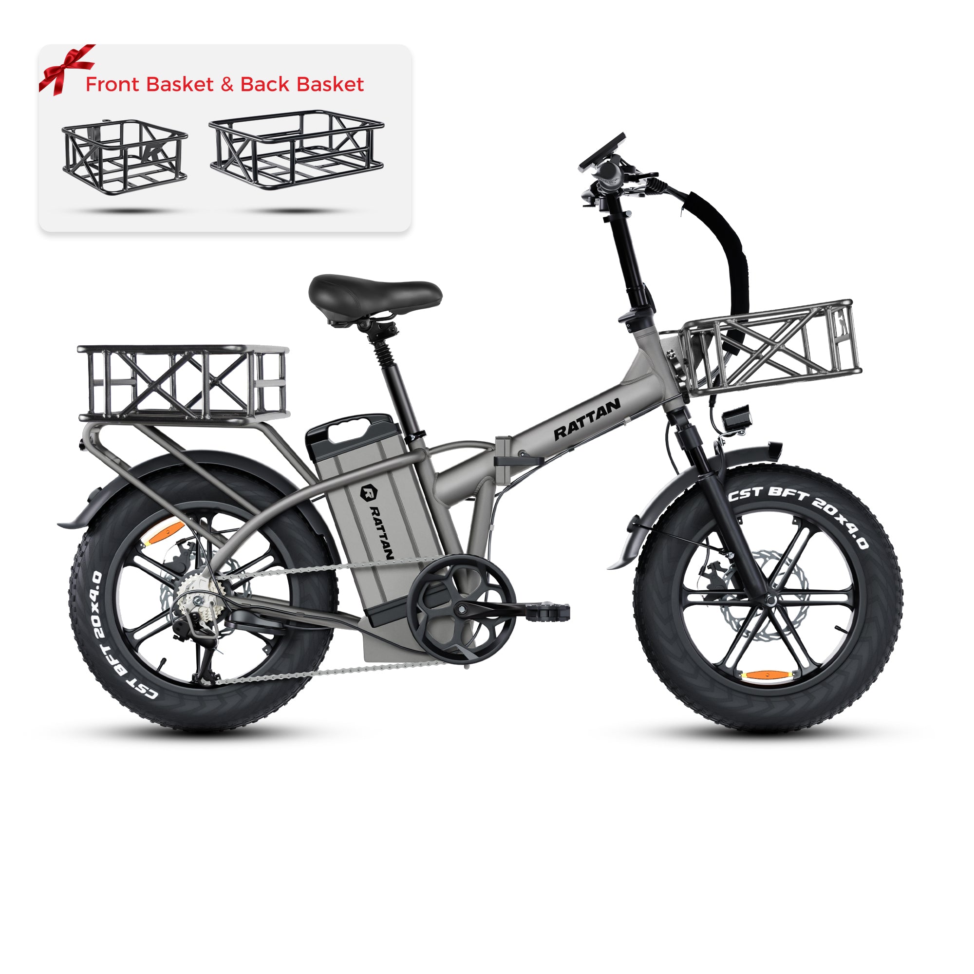 Rattan LM Ultra 1000W Foldable Ebike | UL Safety Certified + 4 Years Warranty