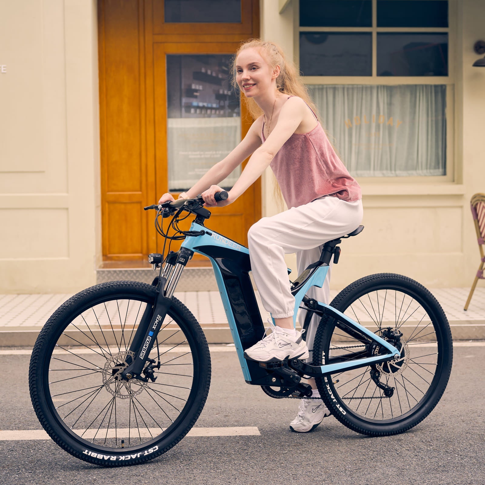 Rundeer Starry Sky UD Carbon Fiber Electric Bike - Top Speed 20mph | UL Safety Certified