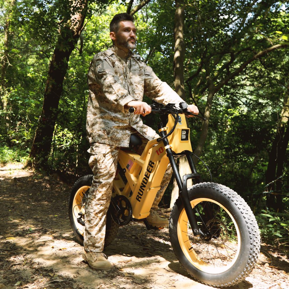 Rundeer Attack 10 Off Road Electric Bike - Top Speed 20mph | UL Safety Certified