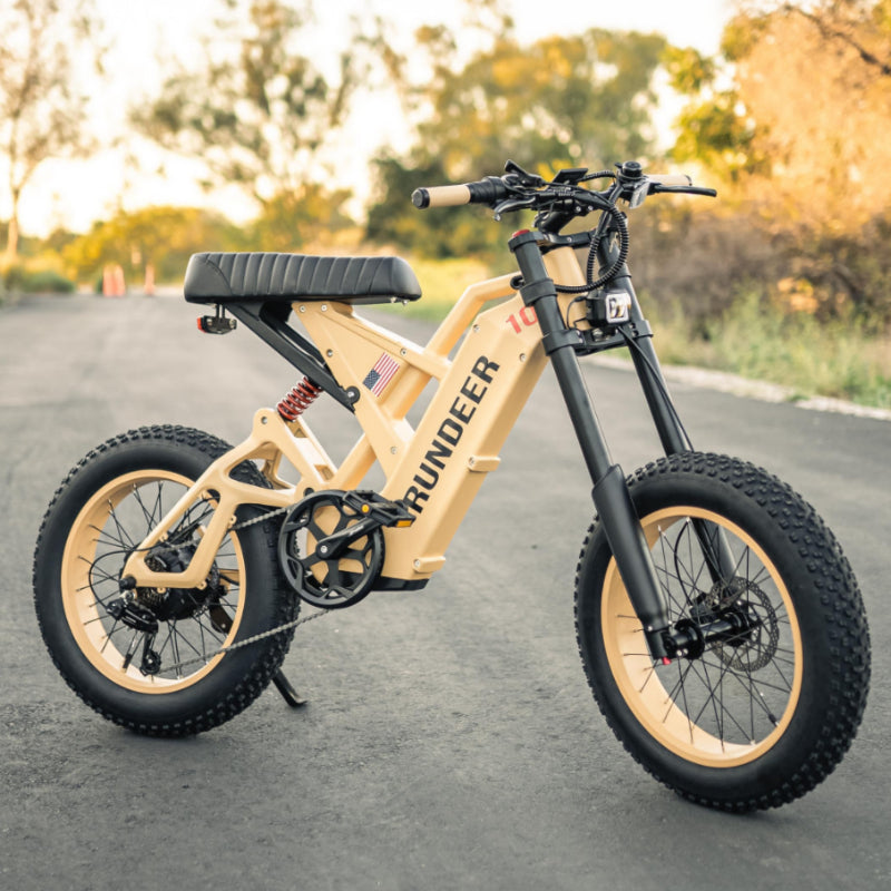 Rundeer Attack 10 Off Road Electric Bike - Top Speed 20mph | UL Safety Certified