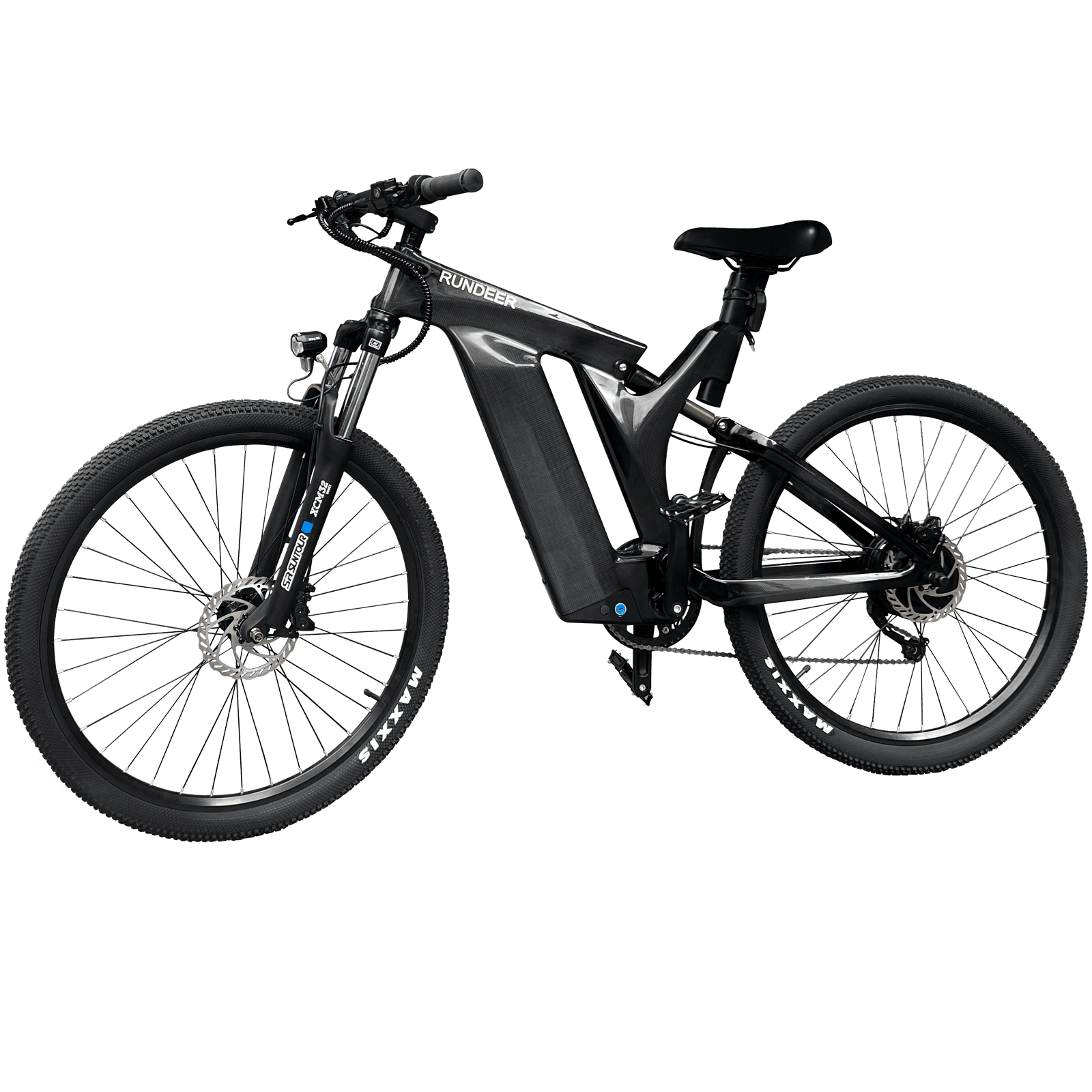 Rundeer Starry Sky 3K Carbon Fiber Electric Bike - Top Speed 20mph | UL Safety Certified