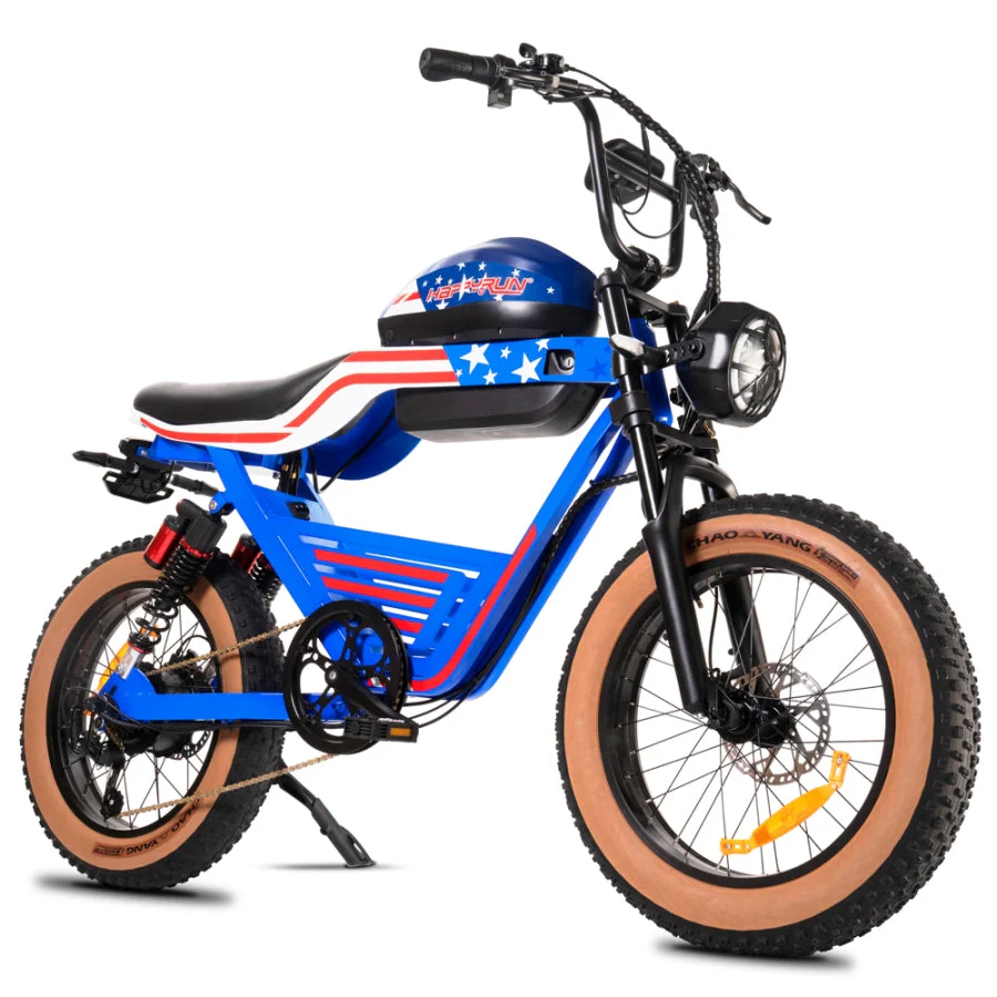 HappyRun G100 Dual Batteries 1000W Fastest Ebike + 4 Years Warrary