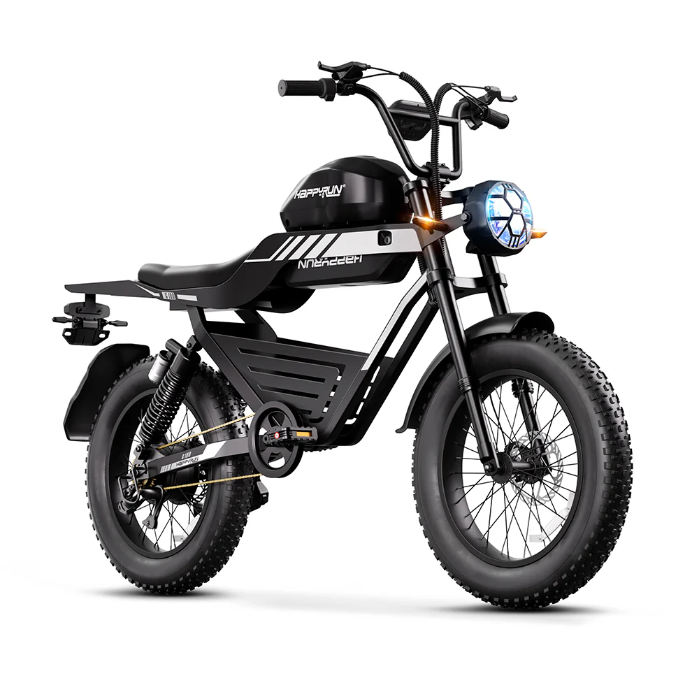 HappyRun G100 Dual Batteries 1000W Fastest Ebike + 4 Years Warrary