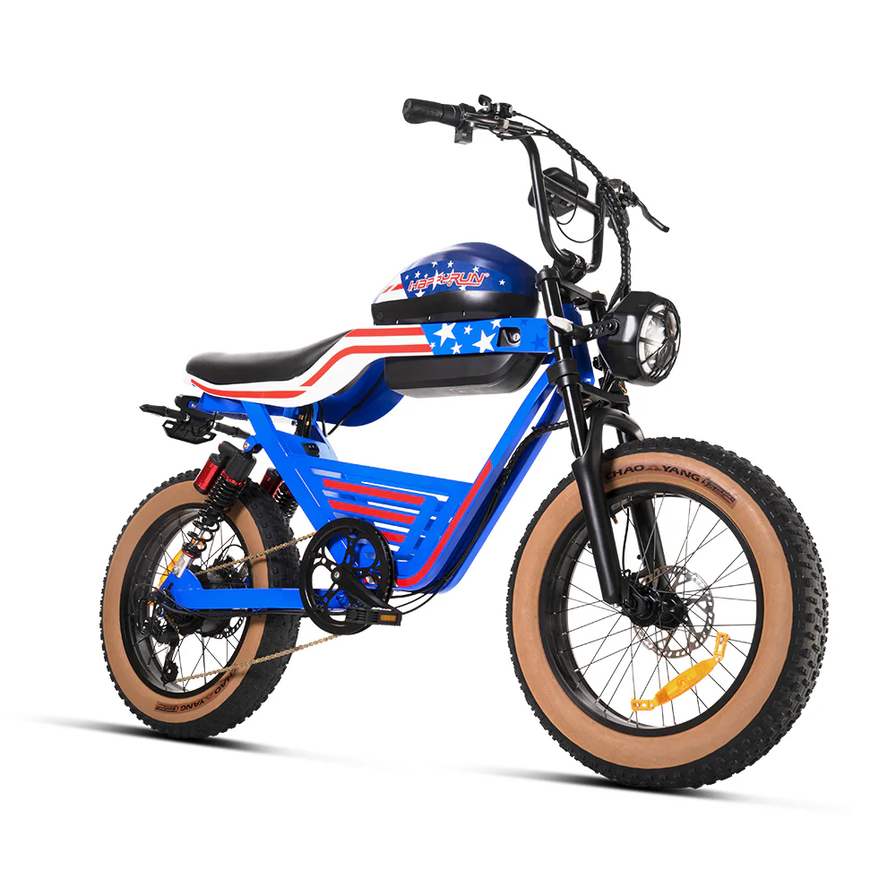 HappyRun G100 Global Commemorative Edition Star Spangled Flag Limited Release Ebike + 4 Years Warrary