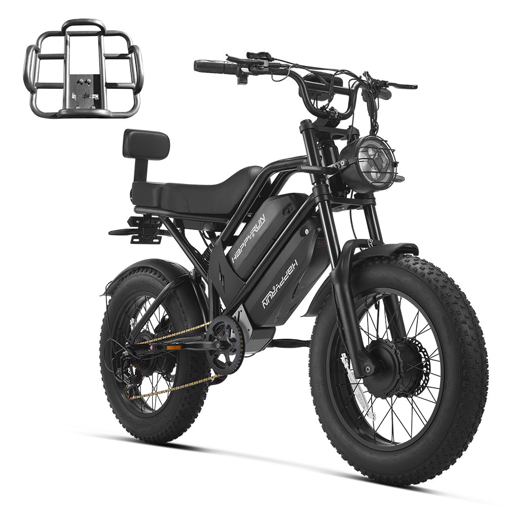 HappyRun G70 Pro Dual-Motor Dual-Battery Electric Cargo Bike(used)