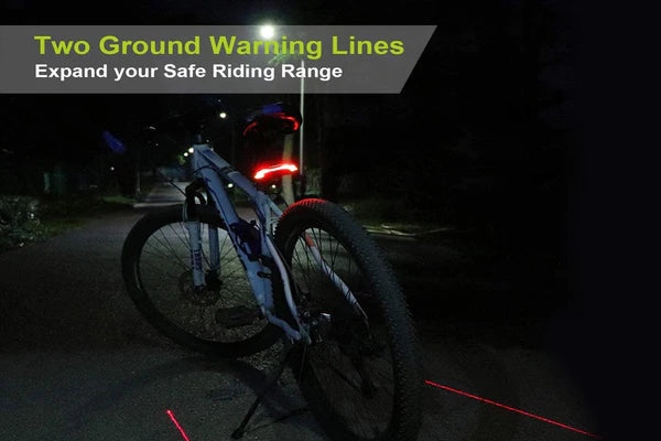 HAOQI Smart Bike Tail Light with Turn Signals